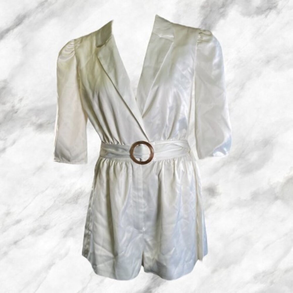 Michael Costello x Revolve Dorothy Romper - White
